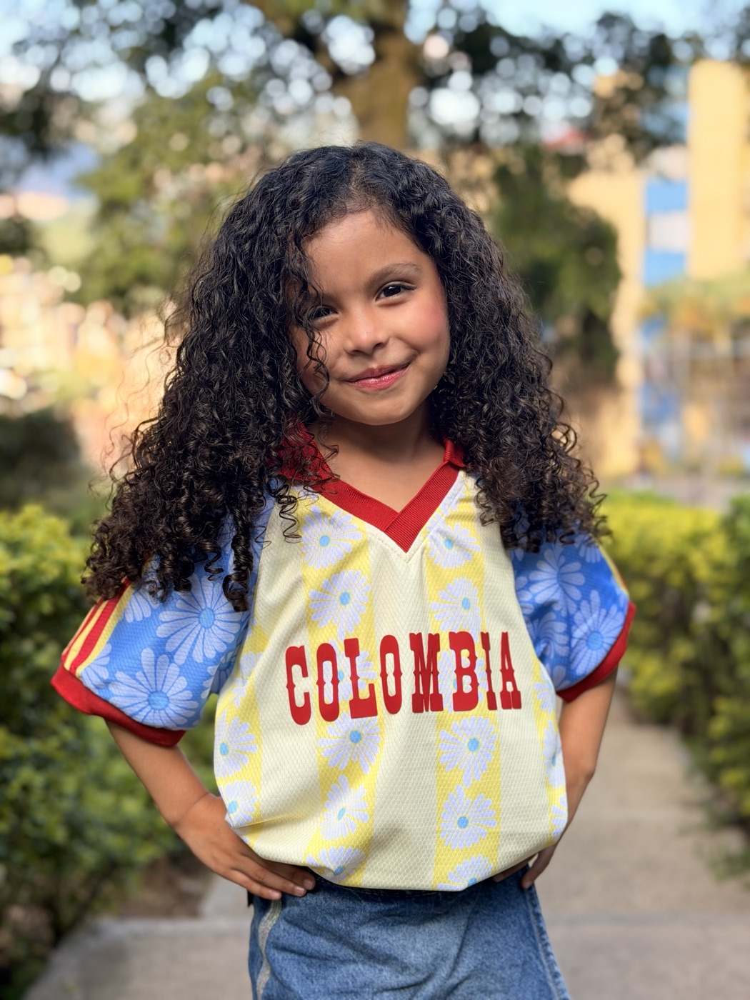 Camiseta de niño Colombia, vista frontal